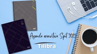 Nova Agenda executiva diária spot m9 Tilibra 2022 disponível nas cores cinza e preto [upl. by Artined]