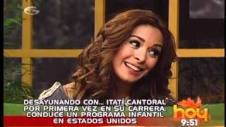 Itati Cantoral en HOY [upl. by Anirpas]