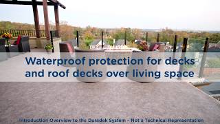 Duradek Vinyl Deck Waterproofing Introduction Overview [upl. by Tlihcox]