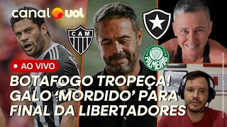 🔴 BOTAFOGO VACILA E PALMEIRAS COLA ATLÉTICOMG ‘MORDIDO’ PARA A FINAL DA LIBERTADORES [upl. by Anhavas]