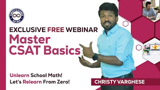 Master CSAT Basics  UPSC CSAT 2025  Unlearn amp Relearn  Christy Varghese [upl. by Kali]