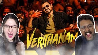 Verithanam Song REACTION  Bigil  Thalapathy Vijay  A R Rahman [upl. by Niuqaoj77]