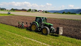 John Deere 6330  ploughing [upl. by Filomena]