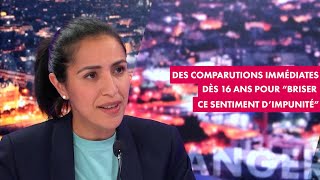 Des comparutions immédiates dès 16 ans pour quotbriser ce sentiment dimpunitéquot estime Sarah El Haïry [upl. by Rodge]