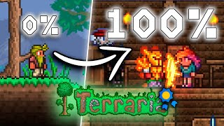 Así completé Terraria al 100 en 100 horas [upl. by Akienat374]