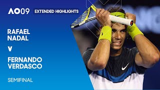 Rafael Nadal v Fernando Verdasco Extended Highlights  Australian Open 2009 Semifinal [upl. by Scuram]