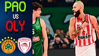 Panathinaikos AKTOR  Olympiacos Piraeus  UNCUT CLUTCH Highlights [upl. by Gweneth]