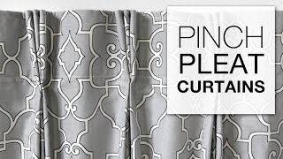 DIY Pinch Pleat Curtains with Pleater Tape [upl. by Ferd733]