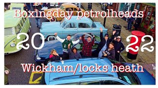 xmas petrolheads boxing day 2022 wickham square and locks heath [upl. by Limbert190]