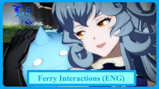 Granblue Fantasy Versus Rising Ferry Interactions English [upl. by Claman273]