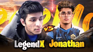 😱 LEGENDX VS JONATHAN GAMING  HACKER vs HACKER  BGMI GAMEPLAY [upl. by Maxima]