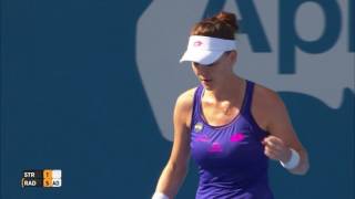 Highlights from Radwanska v Strycova SF  Apia International Sydney 2017 [upl. by Mellicent409]