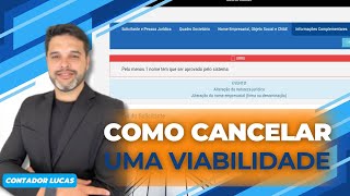 Como cancelar uma viabilidade na jucerja [upl. by Gildus690]