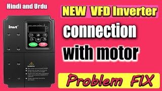 vfd connection with motor  INVT VFD installation guide [upl. by Arihsay]