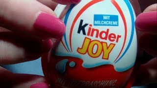 ASMR Opening some Kinder Joy Eggs [upl. by Gabbert449]