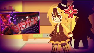 gacha life fnaf1 and sl react to slasher [upl. by Ennahs452]