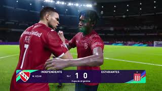 Copa Argentina 2da rda  Independiente 1 vs Estudiantes LP 0  eFootball PES 2021 Dif Leyenda [upl. by Imtiaz]