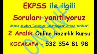 Ekpss tercihleri atama sayıları kontenjaları ile ilgili herşey 24 Kasım öğretmenler günü kampanyal [upl. by Hametaf]