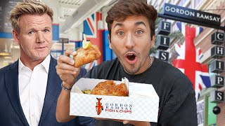 Eating At GORDON RAMSAYS Fish amp Chips Restaurant You wont believe this [upl. by Blossom]