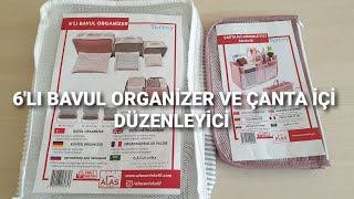 6LI BAVUL ORGANİZER VE ÇANTA İÇİ DÜZENLEYİCİ [upl. by Aleedis]