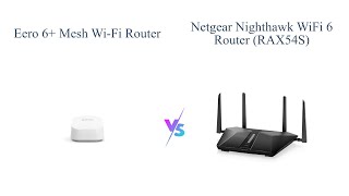 Amazon eero 6 vs NETGEAR Nighthawk WiFi 6 Router 🆚  Speed Coverage Features [upl. by Adabel]