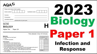 Paper 1 GCSE Biology  2023 Exam Questions and Answers [upl. by Willabella193]