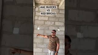 AAC Vs Red Bricks in home construction [upl. by Ilah36]