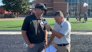 2024 Harding Football Postgame Interview after Win at SWOSU [upl. by Akeenahs]