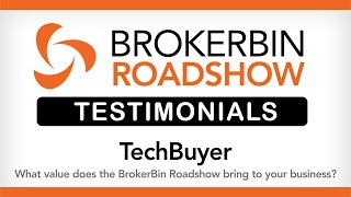 BrokerBin Roadshow Testimonial  Techbuyer [upl. by Jorie]