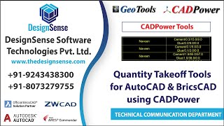 CADPower Tutorials Quantity Takeoff Tools for AutoCAD amp BricsCAD using CADPower  Rakesh Rao [upl. by Adym]