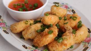 Lightly Breaded Shrimp Recipe  Todays Delight [upl. by Drain]