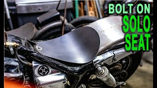 Install A Solo Seat On Your Honda Shadow Bobber Build  NO WELDING [upl. by Malanie]