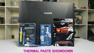 Does The Thermal Paste Matter In a Laptop  4 Paste Showdown [upl. by Fielding]