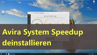 Avira System Speedup deinstallieren [upl. by Xirtaeb]