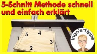 5 Schnitt Methode einfach erklärt zum Nachmachen Queranschlag einstellen IngosTipps [upl. by Elfie966]