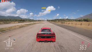 Forza Horizon 5 Ferrari F40 Competizione Stock top speed [upl. by Aivil]