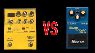 Which do you like Boss OD200Blues Driver VS BD2w with Strymon Iridium ざっくり比較してみた [upl. by Corbie]