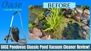 OASE Pondovac Classic Pond Vacumn Cleaner REVIEW  BEFORE amp AFTER  60 Auction Find [upl. by Qulllon758]