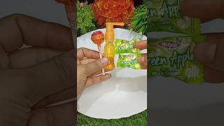 Pim Pom Candy  Spray Liquid Orange Jelly  Green Apple Jelly Popsicleshorts icecream shortvideo [upl. by Tris608]