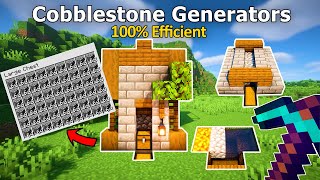 Minecraft MOST EFFICIENT Cobblestone Farms 120  A Complete Guide [upl. by Lled402]