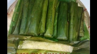 Cassava Suman Recipe  Cassava Wrapped in Banana Leaves [upl. by Garber]