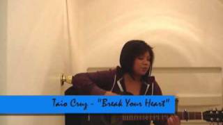 Taio Cruz  Break Your Heart acoustic cover [upl. by Dj]