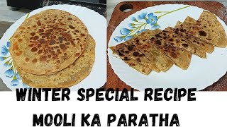 Winter special Recipe Radish ParathaMooli ka ParathaMooli Ke Parathe Recipe [upl. by Netsua938]