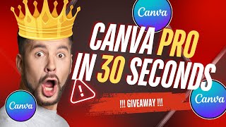 CANVA PRO IN 30 SECONDS  Get Canva pro team invite link  Canva pro team invitation link 2024 [upl. by Nallaf]