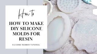 How to make DIY SILICONE MOLDS for resin concrete cement plaster soap amp candles [upl. by Ahcsropal]