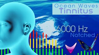 Tinnitus Sound Therapy  6000 Hz Ocean Waves [upl. by Carlita]