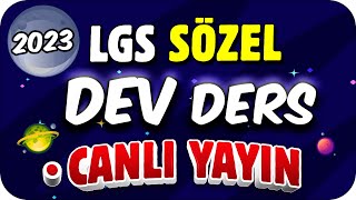 LGS SÖZEL En Son Tekrar 🎯 EN VERİMLİ Ders Canlı Yayını 🔴 2023LGS [upl. by Lubba]