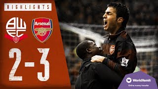 WHAT A COMEBACK  Bolton 23 Arsenal  Highlights  2008 [upl. by Riker]