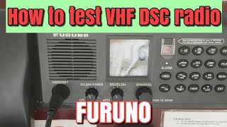 How to test VHF DSC radio [upl. by Adnyc]