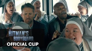 The Hitman’s Bodyguard 2017 Official Clip “Nuns” – Ryan Reynolds Samuel L Jackson [upl. by Enovahs640]